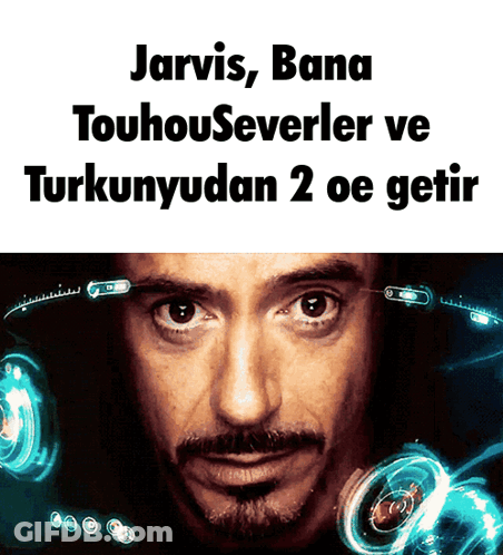 Jarvis Bana Touhouseverler Ve Turkunyadan 2 Oe Getir GIF