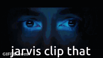 Jarvis Clip That Is Written In White On A Dark Blue Background GIF