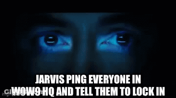 Jarvis Pinging Everyone In Wow9 HQ GIF