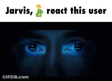 Jarvis Reacts To A Picture Of A Man With Glowing Eyes GIF