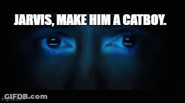 Jarvis Says Make Him A Catboy In Dark Room GIF