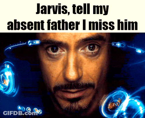 Jarvis Tells His Absent Father That He Misses Him GIF