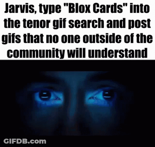 Jarvis Typing Blox Cards GIF