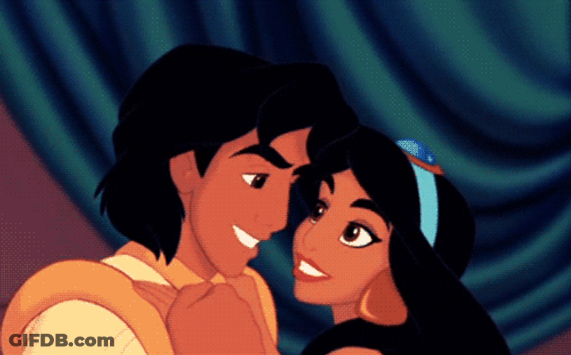 Jasmine And Aladdin Disney True Love GIF