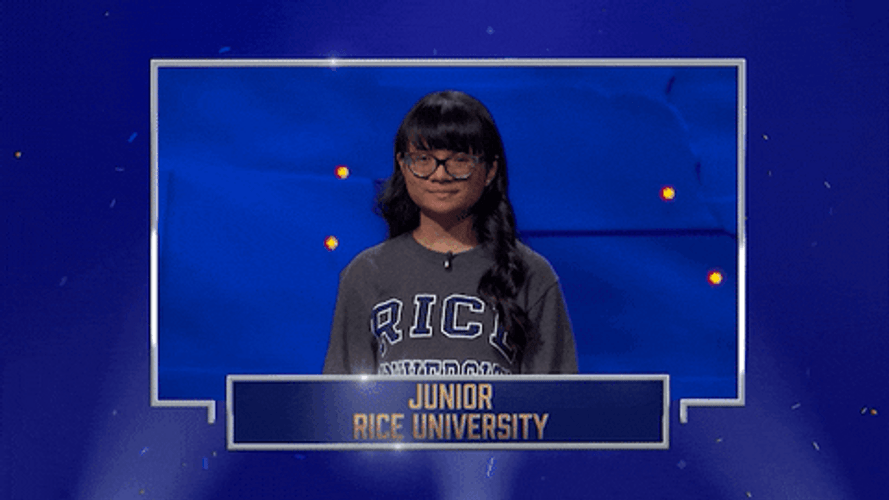 Jasmine Manansala Jeopardy  Championship Representative Smile And Wave GIF