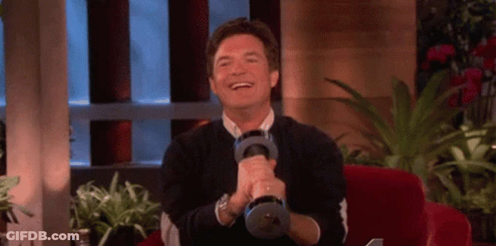 Jason Bateman Dumb Bell GIF