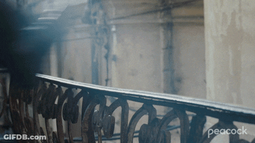 Jason Bourne Jumping From Balcony GIF