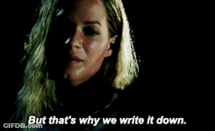 Jason Bourne Marie Kreutz Write It Down GIF