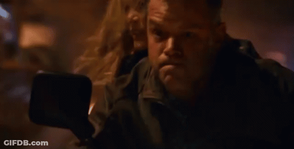 Jason Bourne Motorcycle With Explosion GIF