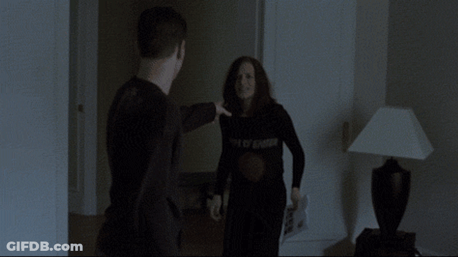 Jason Bourne Talking To A Woman GIF