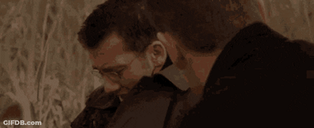 Jason Bourne With Professor GIF