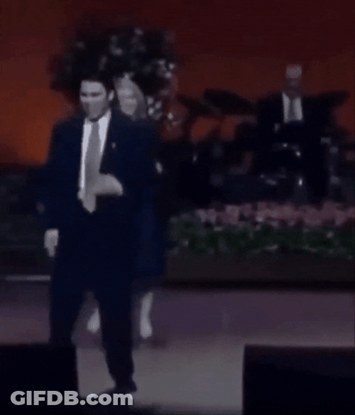 Jason Clarke Moonwalk In The 80S GIF