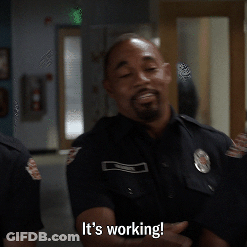 Jason George It's Working Station 19 GIF