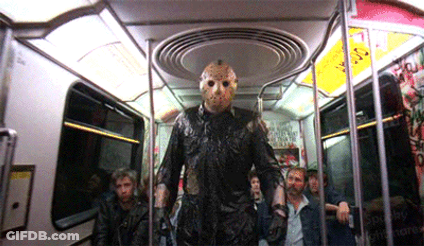Jason In The Train Friday The 13Th Meme GIF