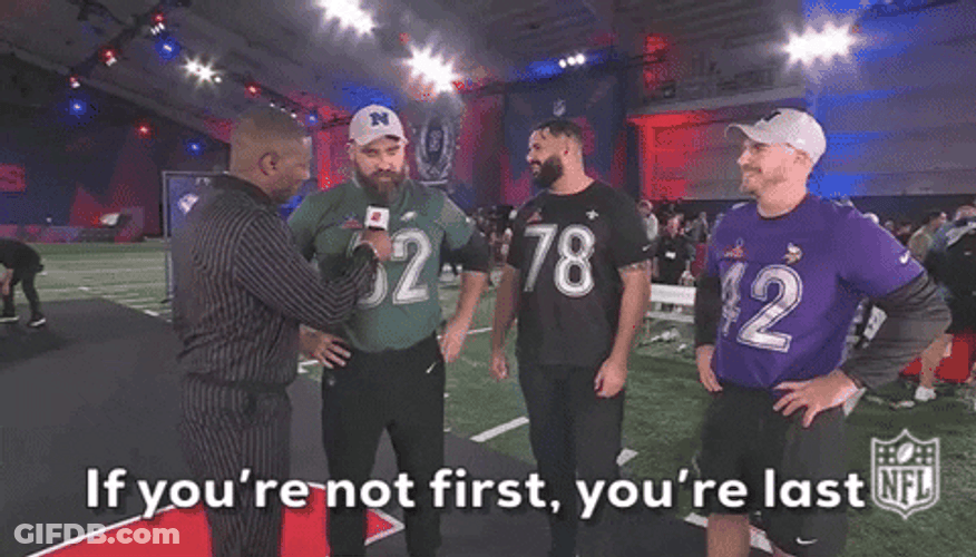 Jason Kelce Being Interviewed GIF