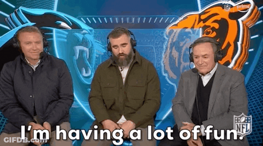 Jason Kelce Im Having A Lot Of Fun GIF