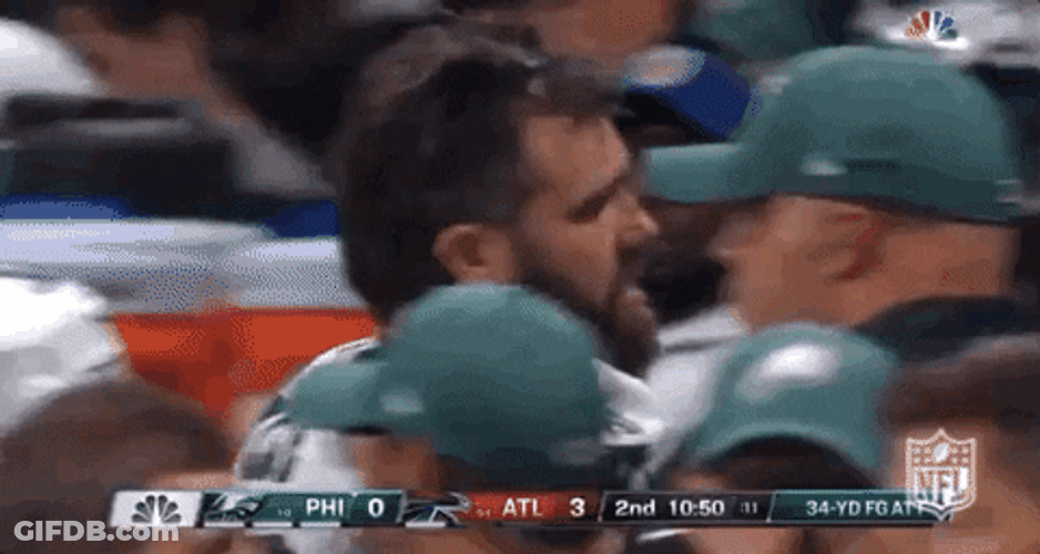 Jason Kelce Walking Close View GIF