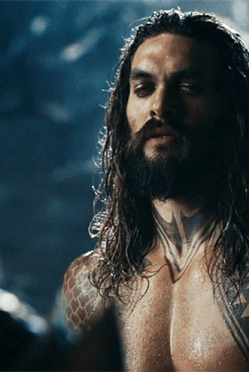 Jason Momoa Aquaman Intense Look GIF