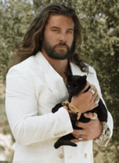 Jason Momoa Black Cat GIF