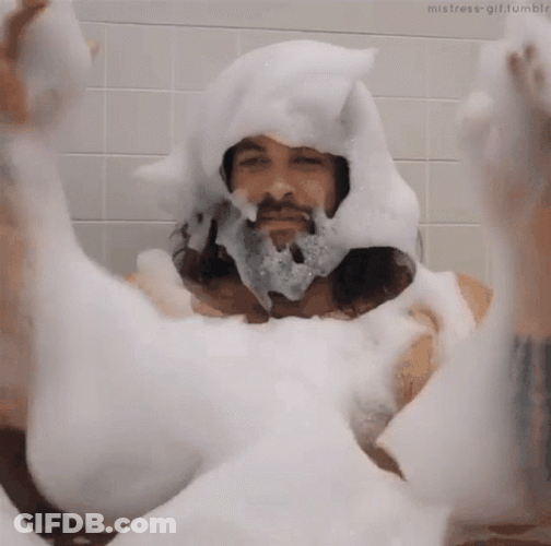 Jason Momoa Bubble Bath GIF