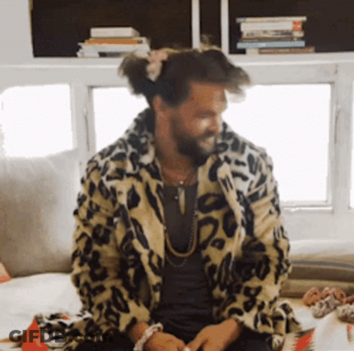 Jason Momoa Funny Pig Tails GIF