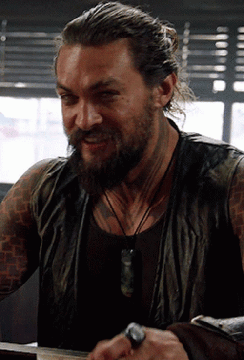 Jason Momoa Giggling GIF