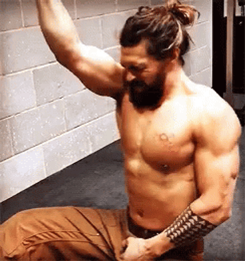 Jason Momoa Gym Time GIF