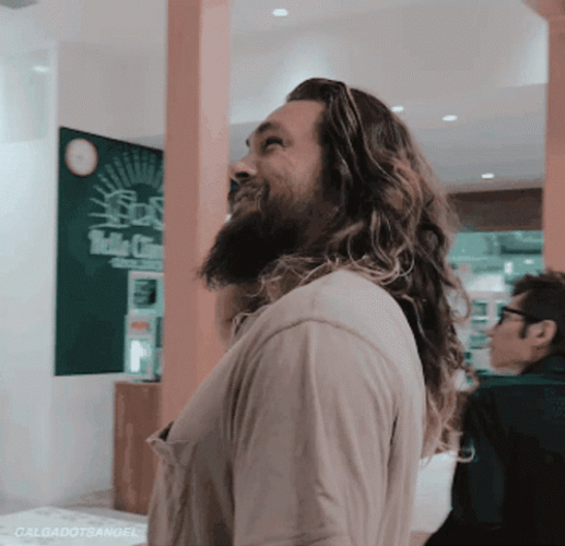 Jason Momoa Happy Laughing GIF