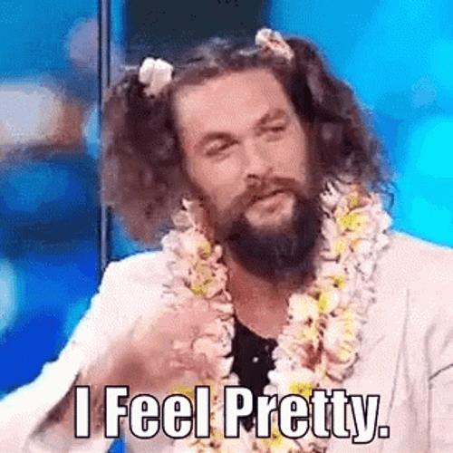 Jason Momoa I Feel Pretty GIF