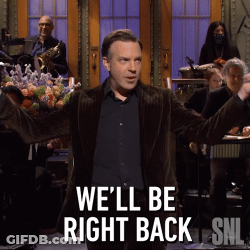 Jason Sudeikis Well Be Right Back GIF