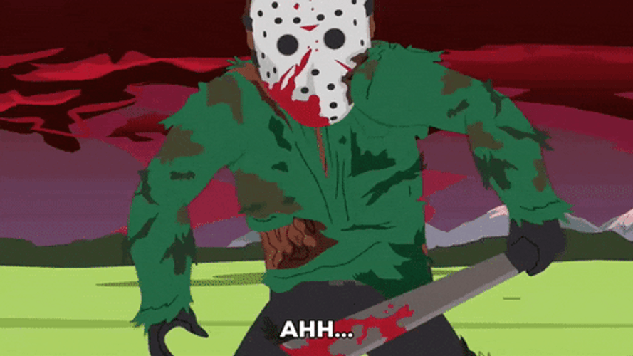 Jason Voorhees Blood South Park GIF