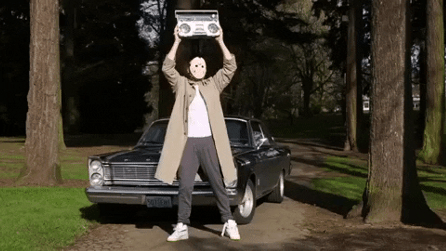 Jason Voorhees Boom Box GIF