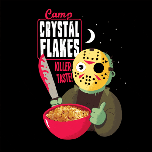 Jason Voorhees Cartoon Cereals GIF