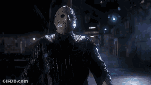 Jason Voorhees Covered In Ice GIF