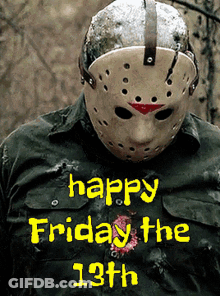 Jason Voorhees Happy Friday The 13Th GIF