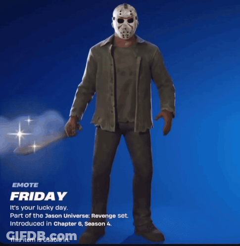 Jason Voorhees Holding Box GIF