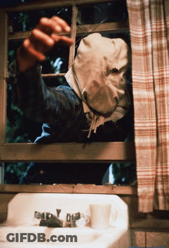 Jason Voorhees Holding Infinity Gauntlet GIF