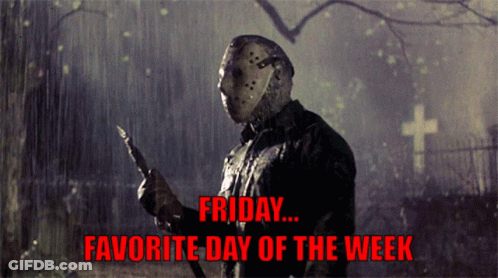 Jason Voorhees Holding Knife Friday Favorite Day GIF