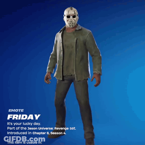 Jason Voorhees Holding Picture Of Man GIF