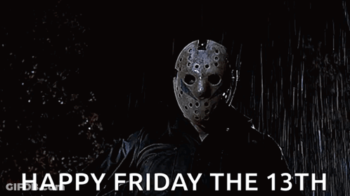 Jason Voorhees In Hockey Mask Holding Knife GIF