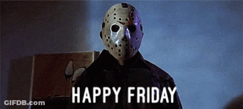 Jason Voorhees Saying Happy Friday GIF