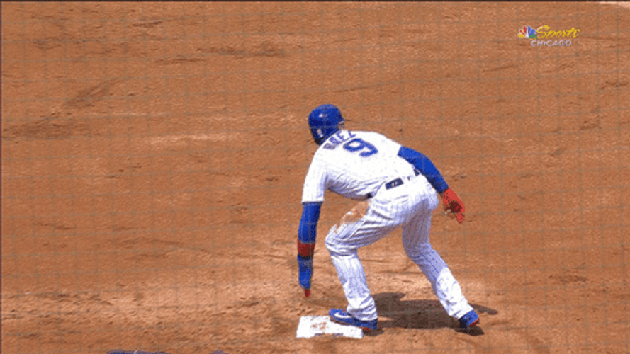 Javier Baez Bending Position GIF