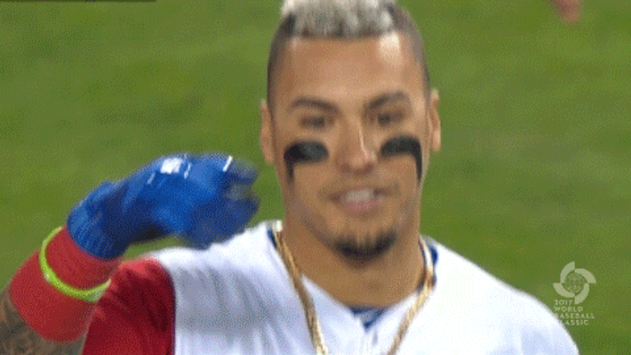 Javier Baez Brushing Hair GIF