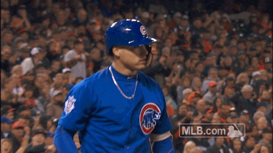Javier Baez Eating Gum GIF
