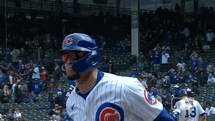 Javier Baez Portraying High Five GIF