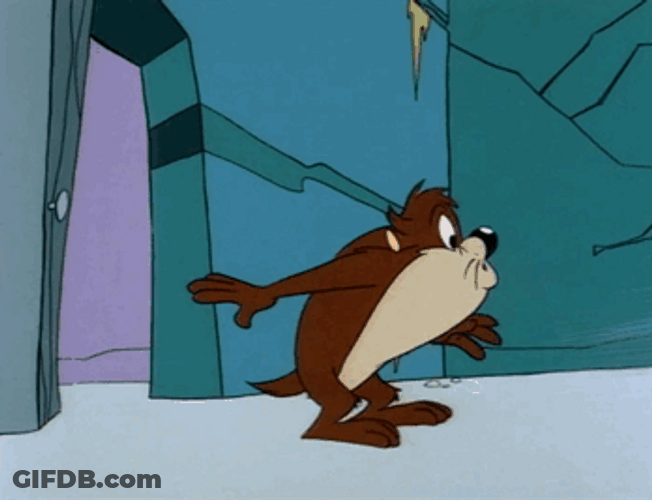 Jaw Dropped Tasmanian Devil GIF