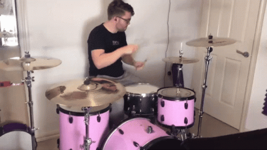 Jawoodle Playing Drum GIF