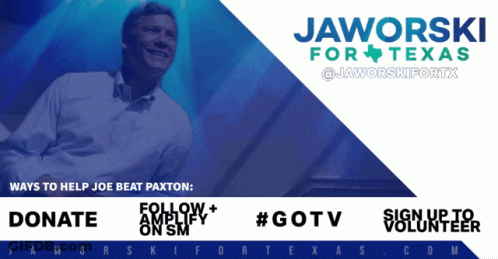 Jaworski For Texas Poster GIF
