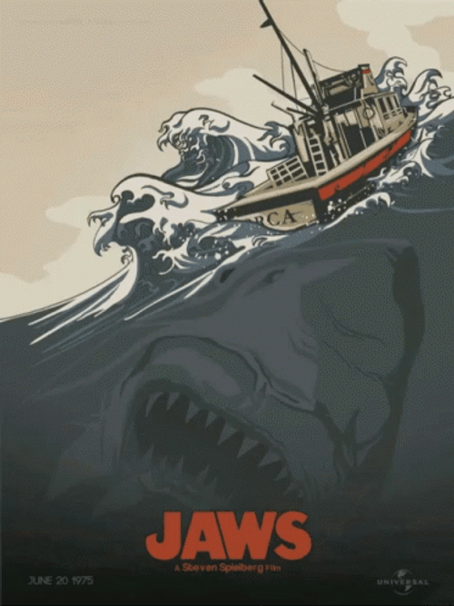 Jaws Movie Poster GIF