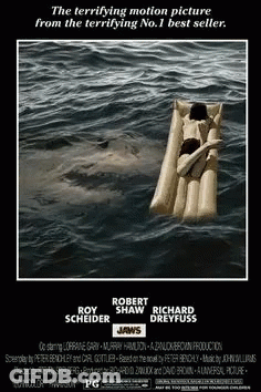 Jaws Movie Poster Roy Scheider GIF
